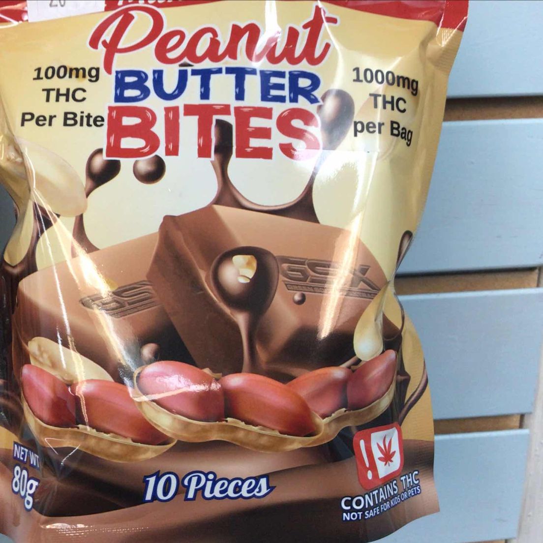 GSX Chocolate Bites Peanut Butter 1000mg