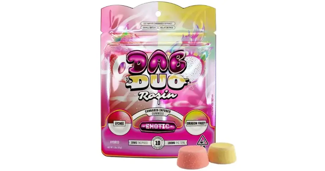 ABX - Lychee + Dragonfruit Dab Duos Rosin Gummies - 100mg