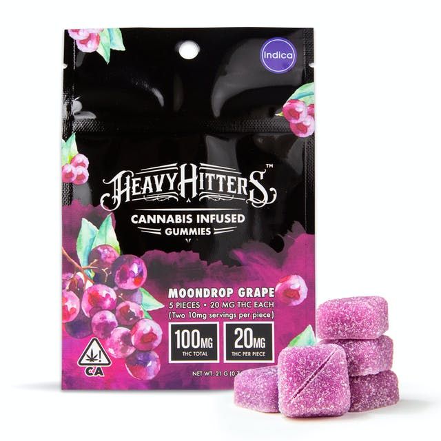 100mg Moondrop Grape Gummies - HEAVY HITTERS