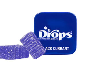 Drops - Black Currant Enhanced Rosin Gummies 1:1:1 THC:CBD:CBN