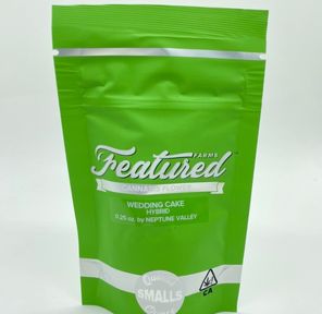 Wedding Cake (hybrid/indica) - 7g PREMIUM INDOOR smalls (THC 29%) by Featured Farms **Buy 2 for $80**