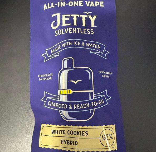 Jetty- White Cookies Live Rosin Mini Tank AIO 1g (H)
