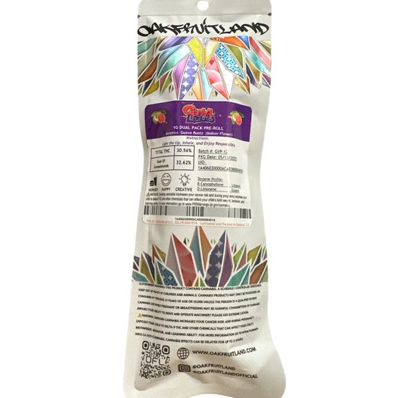 Oakfruitland - Guavalicious Dual Pack Preroll 2g