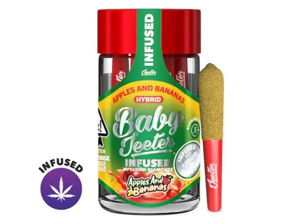 Baby Jeeter Apples & Bananas 0.5G x 5pk Pre-Rolls