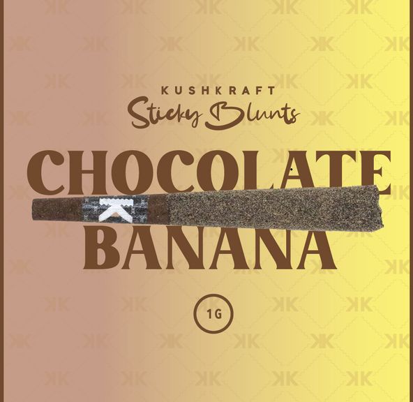 1 x 1g Shatter Infused Sativa Blunt Island Sweet Skunk Chocolate Banana by KushKraft