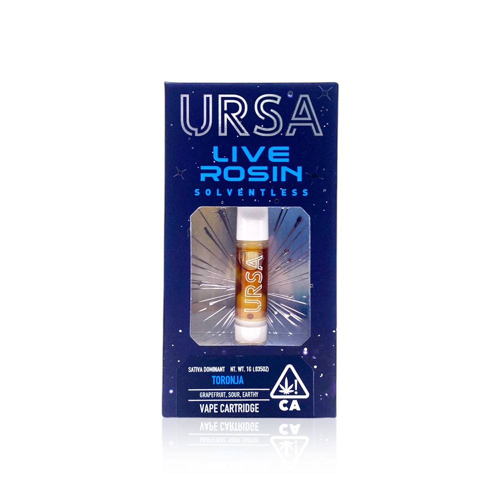 URSA Toronja 1g Live Rosin Solventless Cartridge 72.29%