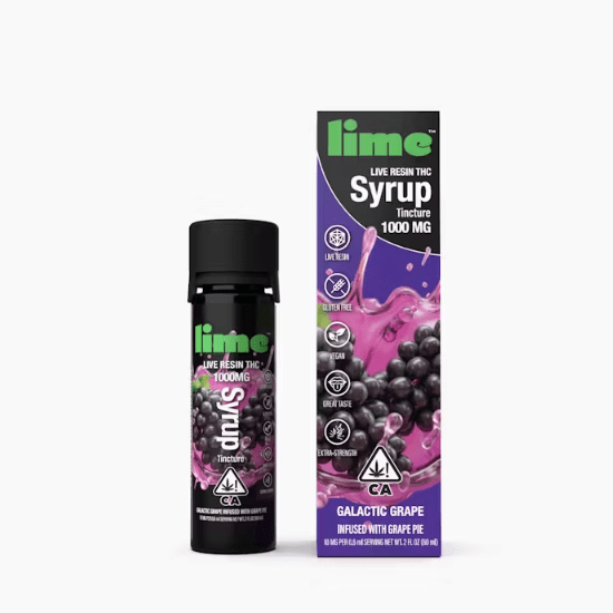 1000mg Live Resin THC Syrup Tincture | Galactic Grape