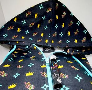 PRE-ORDER ONLY Deal! $29 (X-LARGE) - Vintage Royalty Zip Up Re-Up Hoodie + Preroll