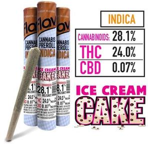 FLAV ICE CREAM CAKE 1G PREROLL