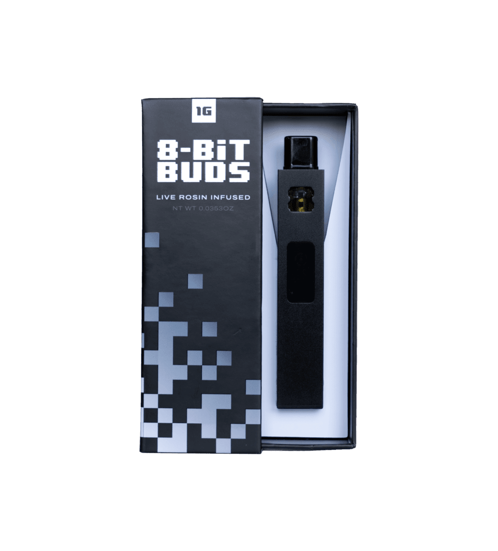 8 Bit Buds - Live Rosin AIO - 1g - Blue Cheese