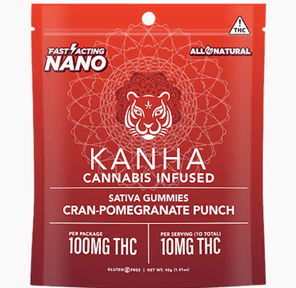 KANHA — Cran-Pomegranate Punch (S) 'Nano' 10pk 10mg Gummies 40.00 g