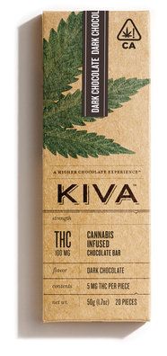 KIVA - Kiva Bar Dark Chocolate - 100mg