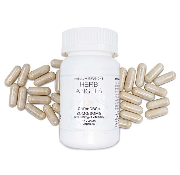 Capsules: 1200mg CBGa:CBDa Defense Capsules (30x40mg) by Herb Angels