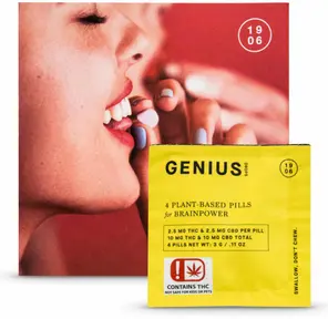 1906 - 10mg THC/ 10mg CBD Drops - Genius (Pouch)
