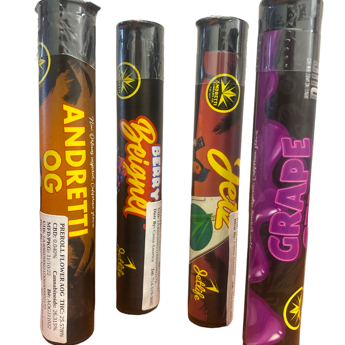 D. Andretti Cannabis Co 1g Pre Roll - Bourbon St. Brunch (H)