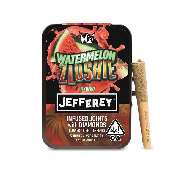 Watermelon Zlushie - Jefferey Infused Joint .65g 5 Pack