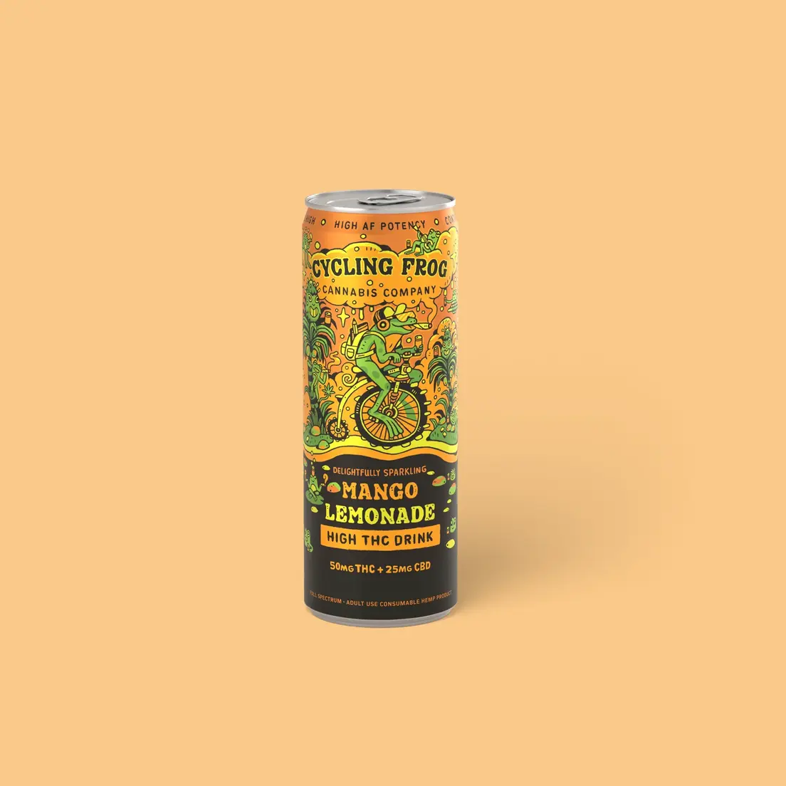 CF 50mg THC Sparkling Mango Lemonade, Single