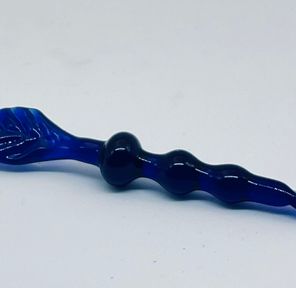 Blue Glass Dab Tool I Hand Blown Glass I Grounded Gardens I 1 ct