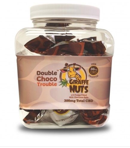 GIRAFFE NUTS CHOCOLATE TRUFFLE BALLS: 10 Count 30mg Double Choco Trouble