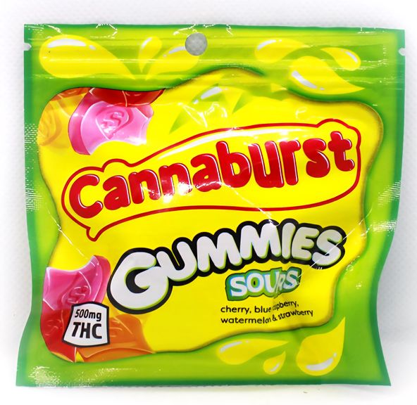 Cannaburst Gummies Sour - THC 500mg