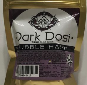 Dark Dosi Bubble Hash 1g (PEAK)