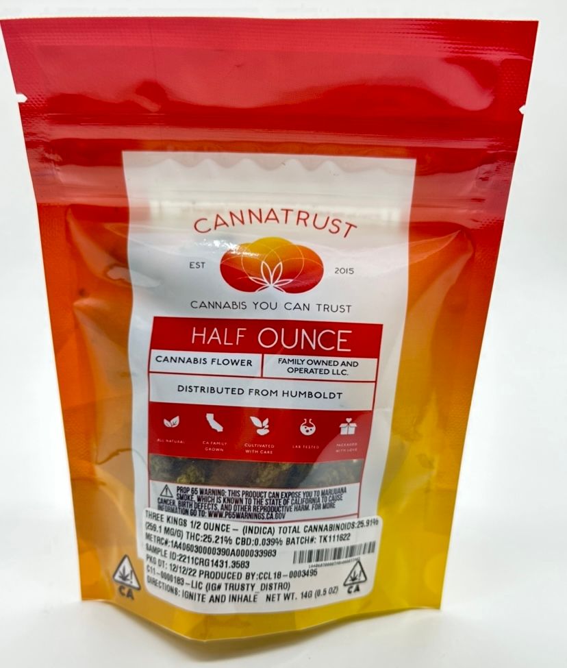 3 Kings (indica) - 14g Flower (THC 25%) by Cannatrust **Buy 2 for $80**