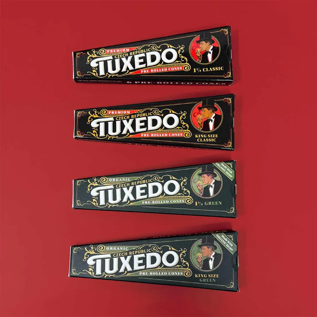 Tuxedo 1 1/4 Green 6pk