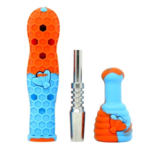 NC#6" Honeycomb Silicone Nector Collector- Assorted Color