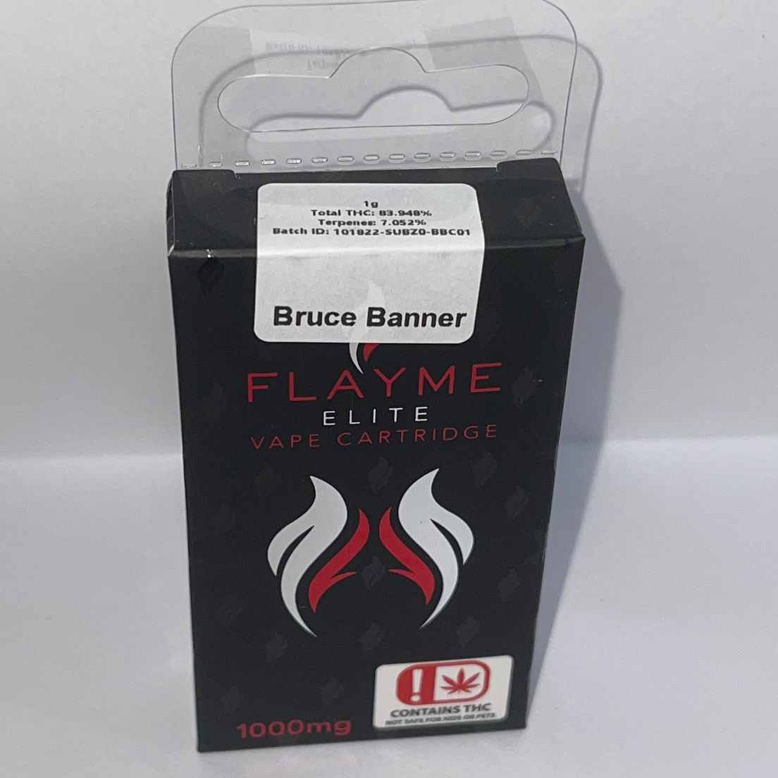 Bruce Banner 1000MG Cartridge 92% THC/ 83% after Terpene mix