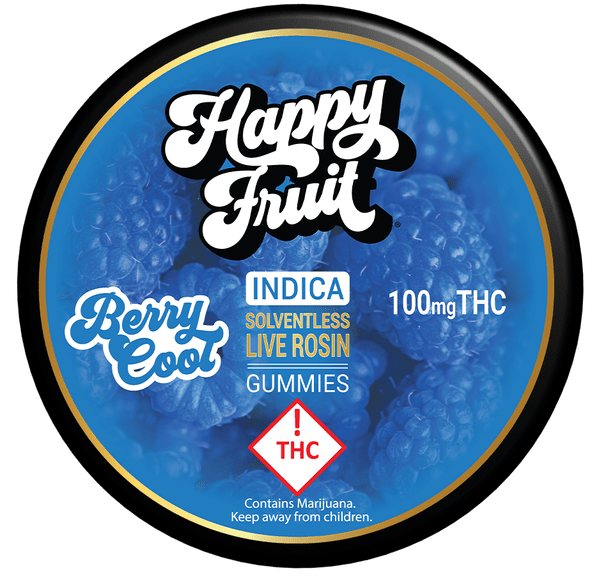 Happy Fruit- Berry Cool Rosin Gummies 100mg (I)