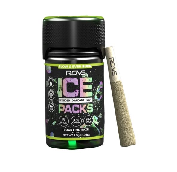 Rove Infused Pre-roll Pack Sour Lime Haze 2.5g