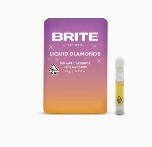 Brite Labs Lemon Cherry Gelato 1g Liquid Diamonds Cartridge 85%