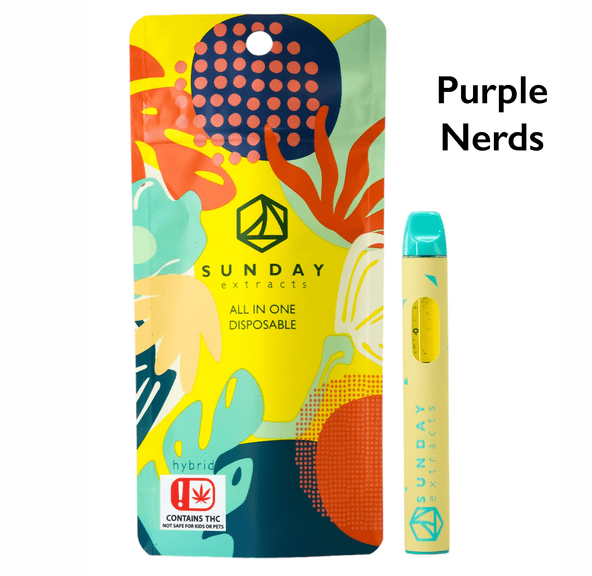 SUNDAY EXTRACTS PURPLE NERDS DISPOSABLE 2G