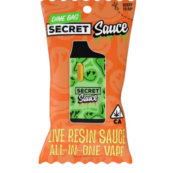 Dime Bag Live Resin AIO Vape Apple Crisp 1g