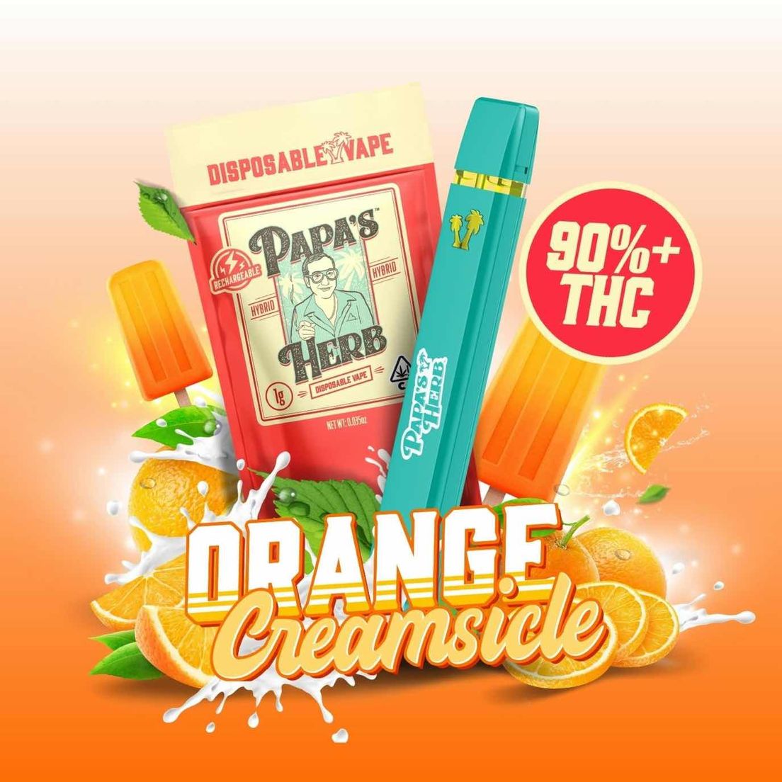 Papa's Herb - 1g Disposable (Orange Creamsicle)