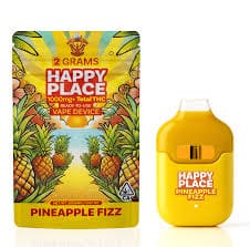 HAPPY PLACE - PINEAPPLE FIZZ - AIO VAPE - 2G - SATIVA
