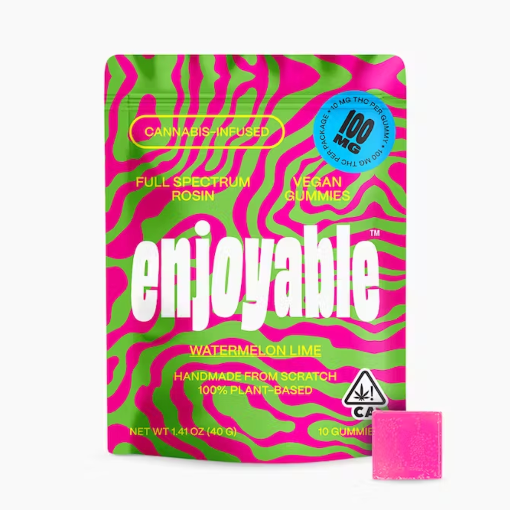 Full Spectrum Rosin Watermelon Lime Vegan Gummies 100mg