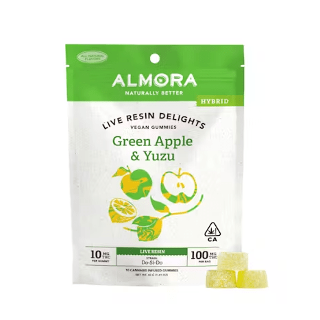 Green Apple & Yuzu Live Resin Gummies (Delights)
