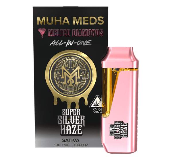 Muha | AIO Vape | 1g | Melted Diamonds | Super Silver Haze