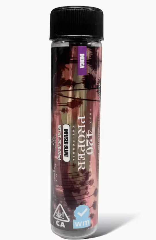 1. 420 Proper 2g Kief Infused Glass Tip Pre Roll - White Frog (I)