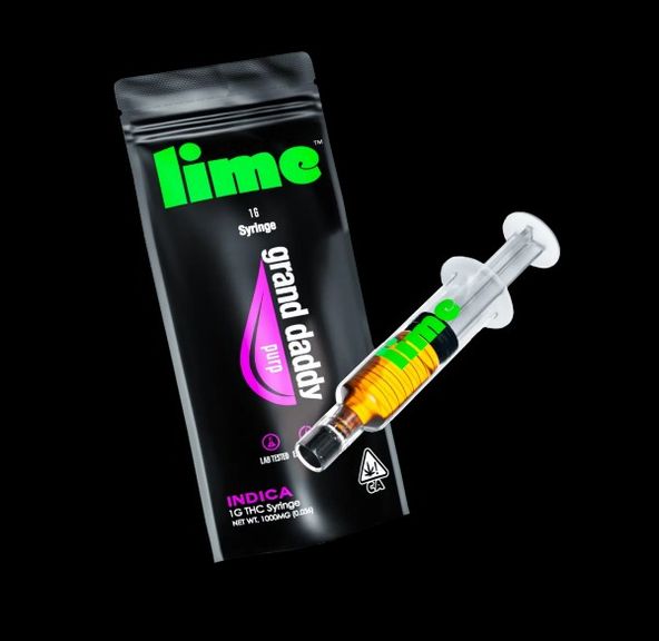 Lime Grand Daddy Purple THC Syringe 1g