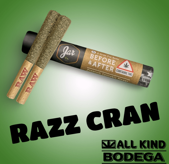 Razz Cran .5g Pre-Roll 2 Pack (1g Total) (@Jarcannabis2.0)