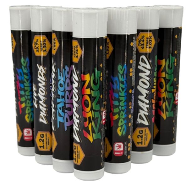 Cartel Oil Co - Diamond Infused Pre-Roll 1.2g - Indica - Titty Sprinkles