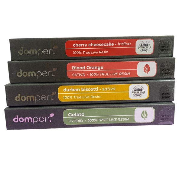 1. dom .5g Live Resin Disposable Vape Pen - Gelato (H)