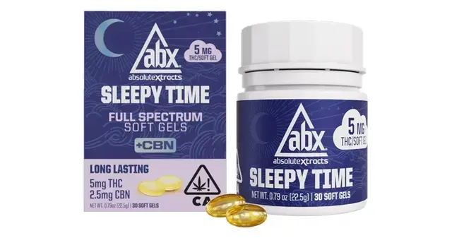 ABX - 5mg Sleepy Time Solventless + CBN Soft Gels - 30ct