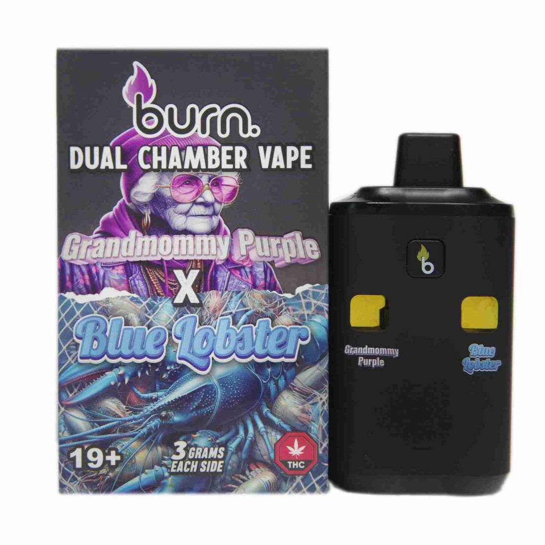 6 Gram Dual Chamber Burn Disposable – Grand Mommy Purple + Blue Lobster (3+3 Gram)