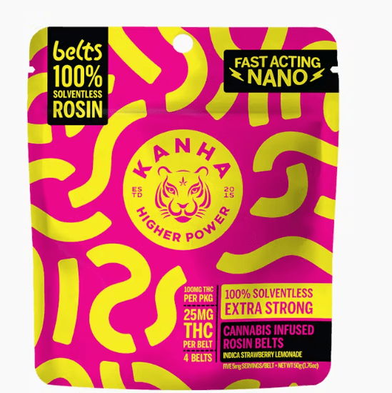 Live Rosin Belts | Strawberry Lemonade | Indica | 4-pack