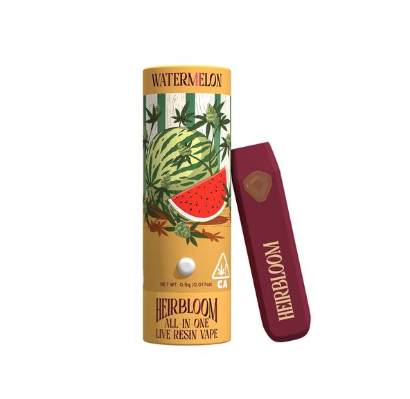 Heirbloom by CBX- Watermelon Live Resin Disposable .5g (S)