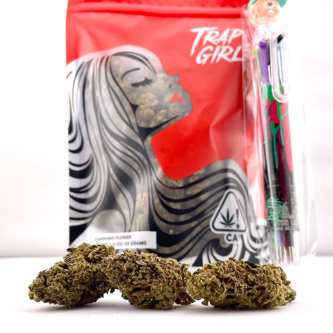 *Deal! $99 1 oz. Purple Biscotti (35.66%/Hybrid) - Trap Girl + Writing Pen