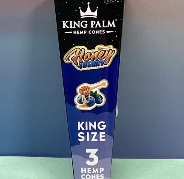 AFG Distribution- Honey Berry- King Palm- Hemp Cones with Flavor Tips- King Size- 3 pack